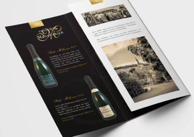 Dépliant et flyer – Champagne Mennetrier