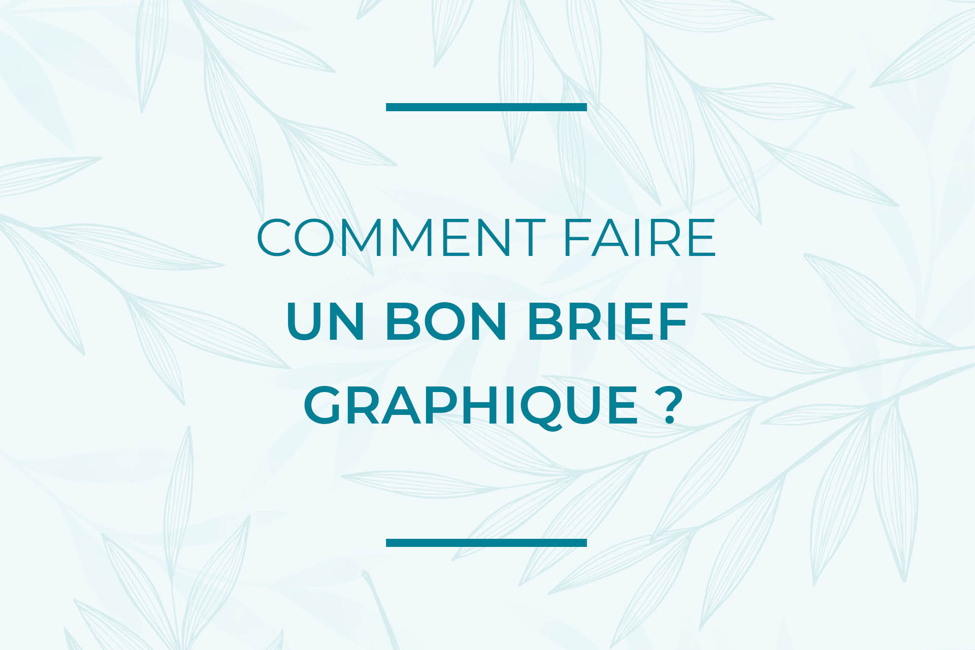 brief graphique comment faire brief client graphique