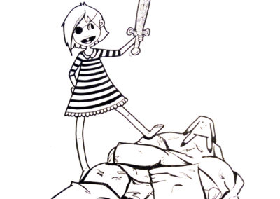 illustration pirate fille