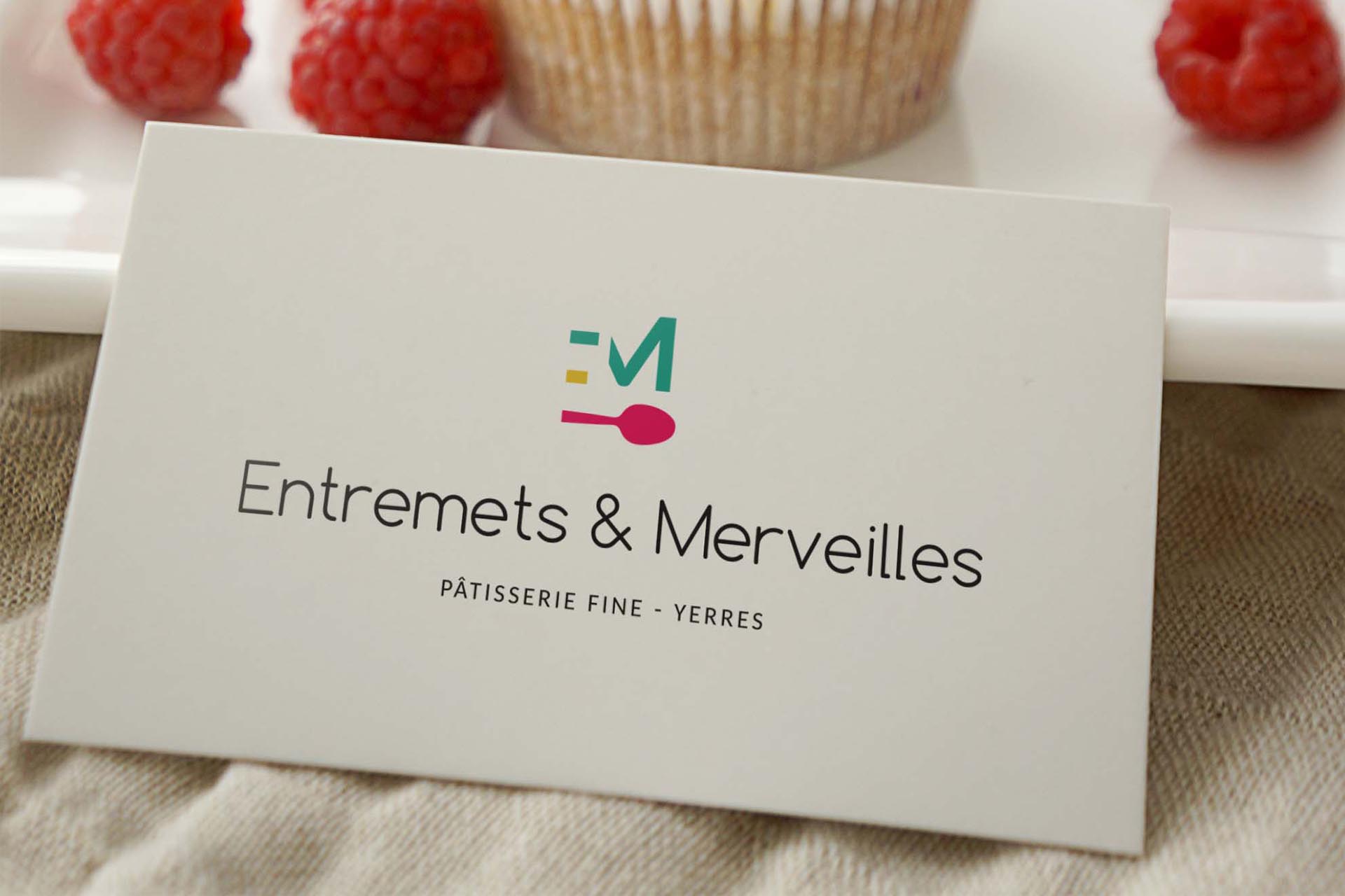 Création d’identité visuelle – Entremets & Merveilles
